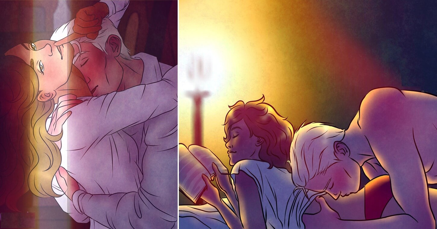 50 Romantic And Special Illustrations Showing The Power Of Love